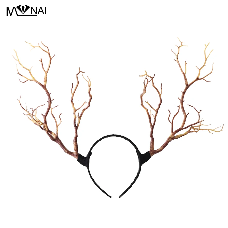 Gothic Retro Tree Branches Headband Props Horns Hair Accessory Steampunk Cosplay Halloween Party Headpieces Accessories Vintage