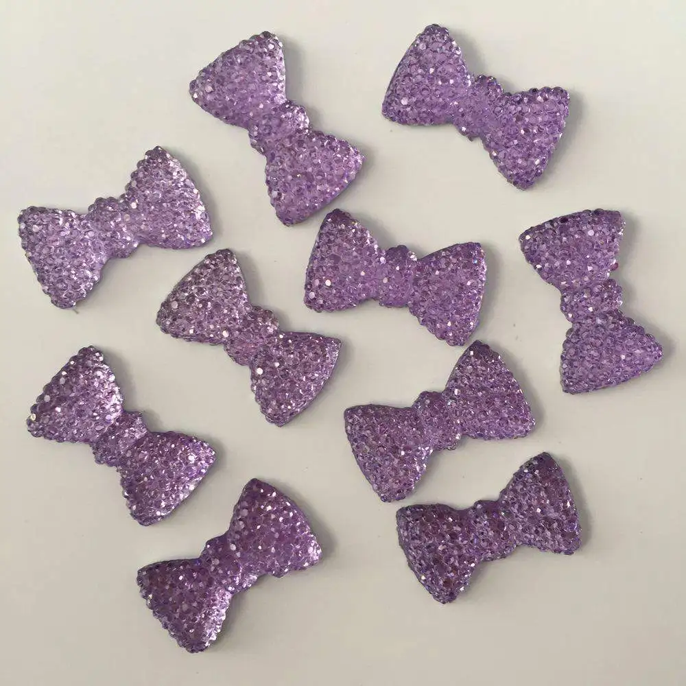 40 sztuk 12*20mm błyszcząca żywica kokardka Flatback Rhinestone księga gości ślubne zdobienie DIY aplikacja akcesoria do wyrobu biżuterii rzemiosło — zdjęcie 5
