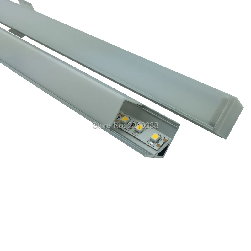 

10 X0.5M Sets/Lot Right Angled led leiste profil and Anodized silver profilleisten aluminium for kitchen or Cabinet lights