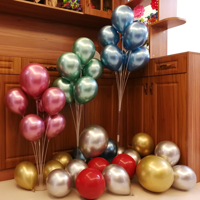 1set 7/10 tubi supporto per palloncini colonna palloncini arco bastone buon compleanno Ballon bambini Baby Shower decorazione per feste di matrimonio