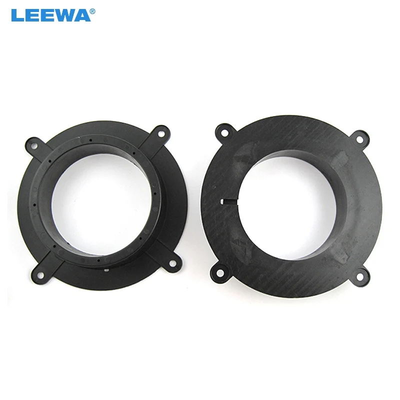 

LEEWA 2pc Car 6.5" Speaker Spacer Mat for Mazda CX-5/Mazda 3/6 Atenza Audio Speaker Pads Adaptor Holder Installer Ring Kits