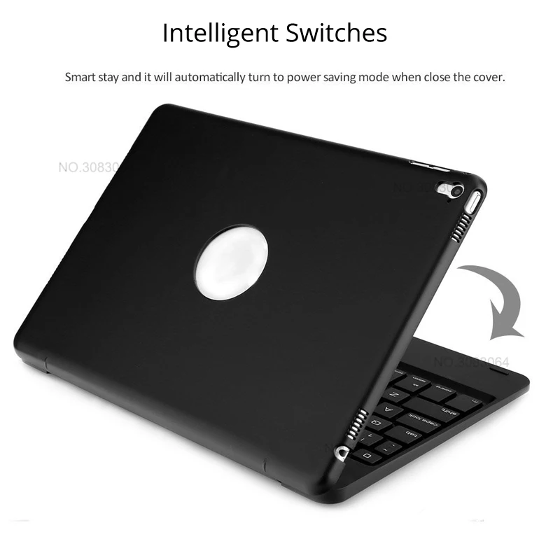 Imagem -03 - Capa para Teclado sem Fio de Ipad Pro 9.7 Capa para Teclado Bluetooth Usb para Ipad 9.7 Capas para Teclado 2023 A1673 A1822 A1893