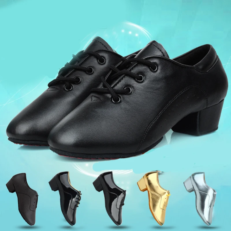 Professional Mens Latin Dance Shoes Kids Ballroom Dance Shoes Tango Salsa Dance Shoes For Boys Size 25-40