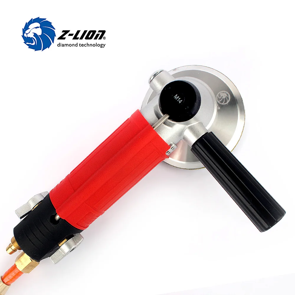 Z-LION 1 Piece Air Wet Polisher M14 Thread Pneumatic Air Tool Air Sander Pneumatic Polisher With 1 Piece Aluminium Backer Pad 4\