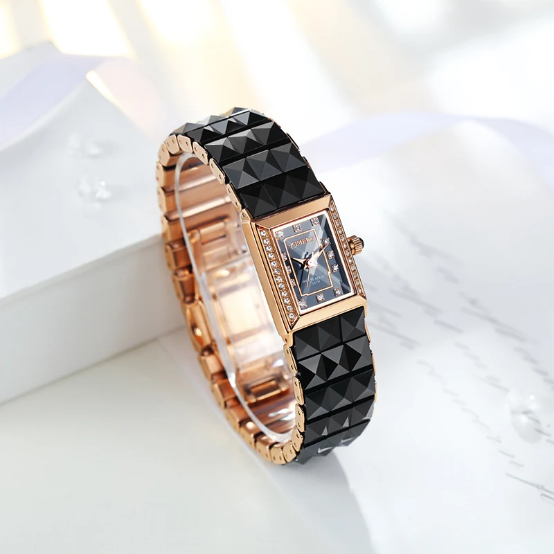 Time100 luxury Women\'s Ceramic Watches Quartz Watch Diamond Dial Ladies Casual Bracelet Watches For Women relogios feminino