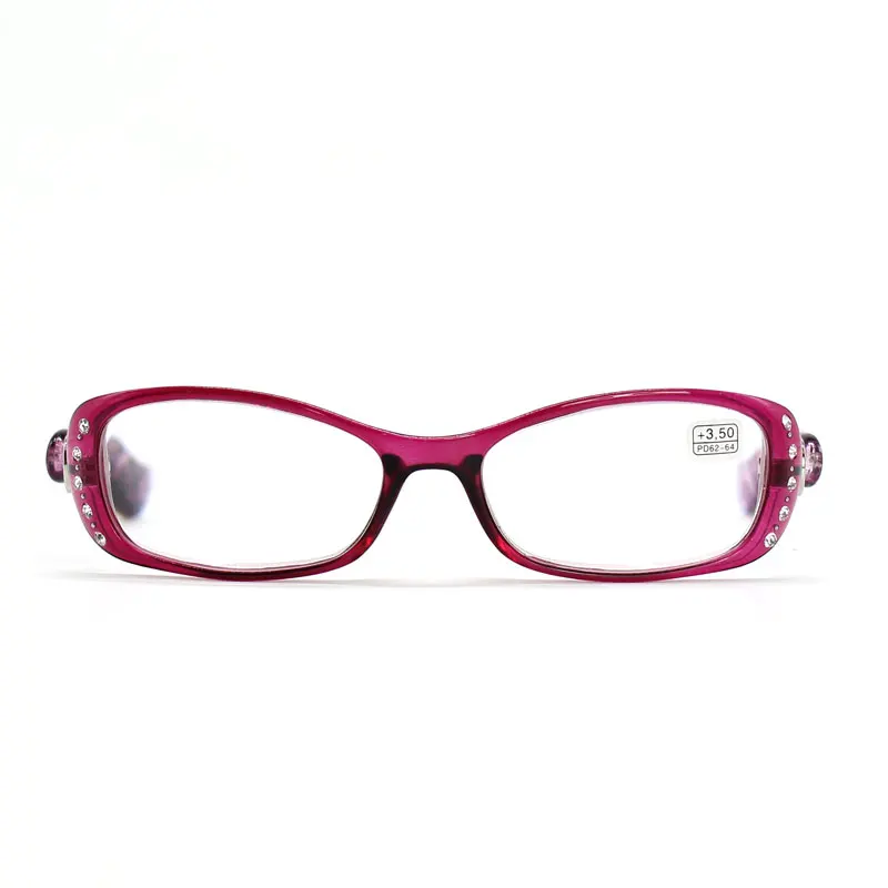 라인석 독서용 안경, 여성 럭셔리 패션 안경, 50 + 75 100 125 150 175 200 225 250 275 + 375 450 + 500