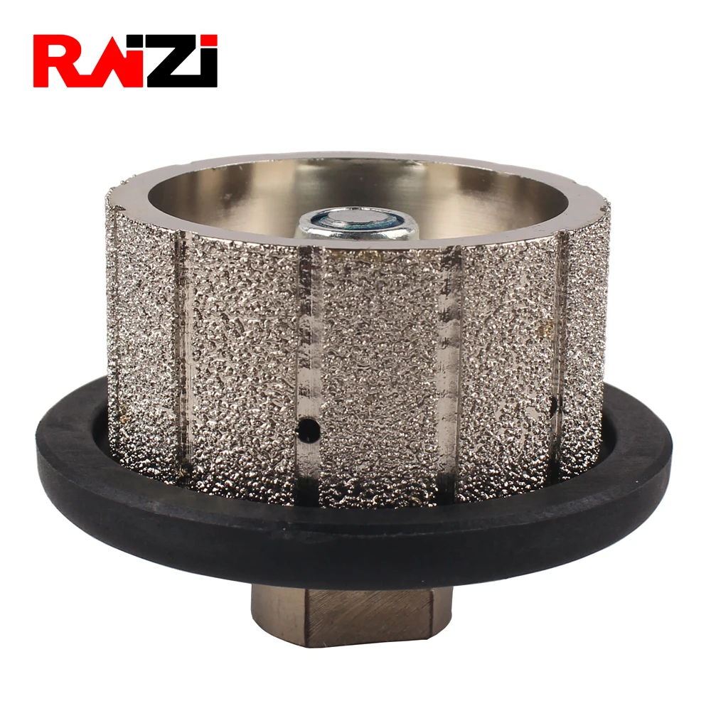 Raizi Z30 Straight Vacuum Brazed Granite Marble Diamond Hand Profile Wheels 5/8-11\