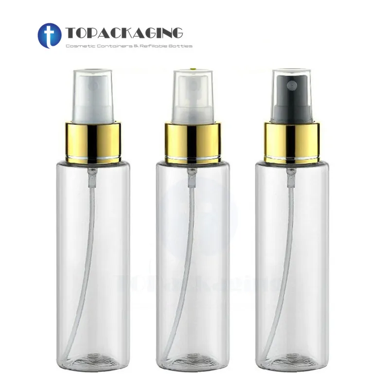 30PCS*100ML Spray Pump Bottle Empty Plastic Cosmetic Container Perfume Packing Fine Mist Atomizer Makeup Parfum Refillable