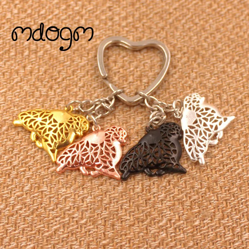 Cute Pomeranian Dog Animal  Purse Handbag Charm Handmade Pendant Keychain For Bag Car Women Men Key Ring Love Jewelry K026