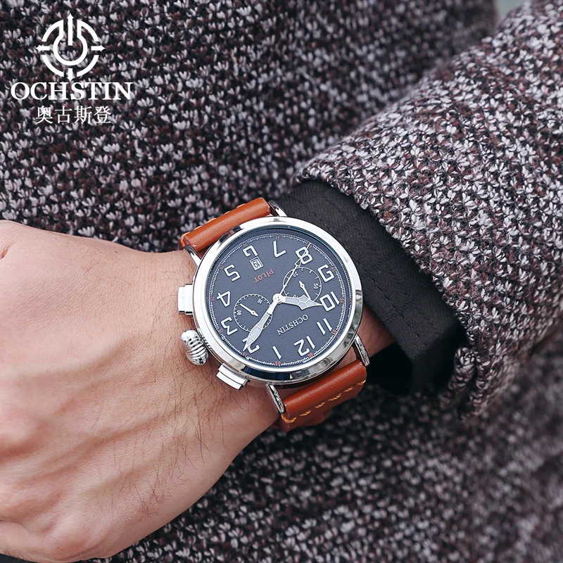 2017 OCHSTIN Brand Hours Men's Luxury Watch Military Watch Men Quartz Watch Sports Date Clock Men Casual Men Watch