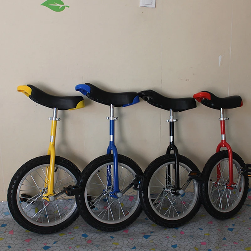 Single Wheel Bike Aluminum Wheelbarrow, Sport Unicycle, Shoulder, 16 \