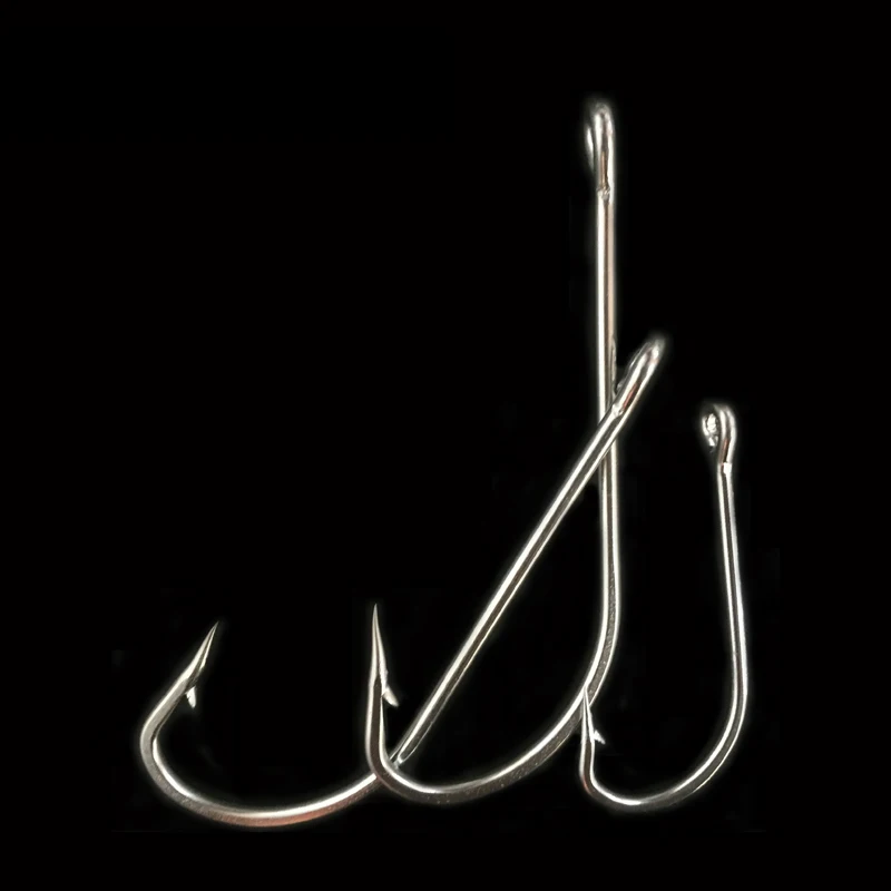 CN04 4/0 80pcs Mustad Fish Hook Stainless Steel O\'shaughnessy Fishing Hook Jigging Hooks For Fishing