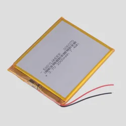 306070 3.7V 2000mAh Rechargeable li Polymer Battery For  Tablet PC Power Bank Wexler Book E6005 356070 PSP PDA GPS DVR E-Book