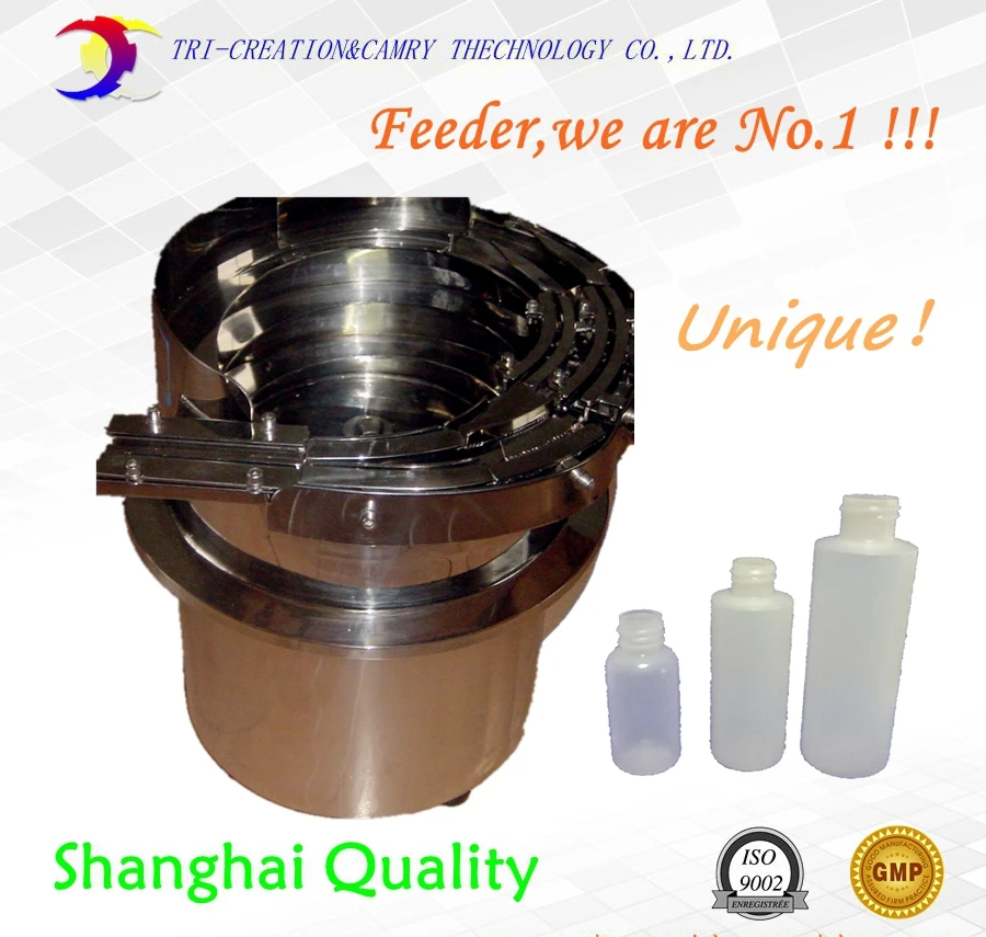 

Multi-function bottle vibratory bowl feeder,SUS304 automatic cap vibrate bowl feeder/unscrambler_unique shanghai feeder factory