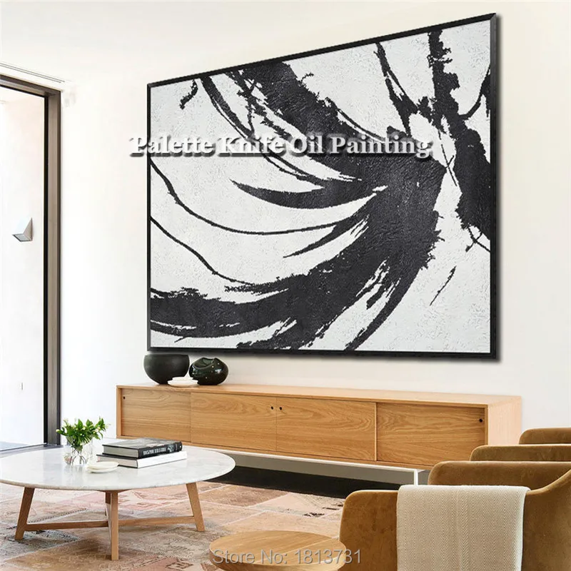 

Hand painted canvas oil paintings handmade Wall art Pictures for living room modern abstract cuadros quadro Home decorative17-36