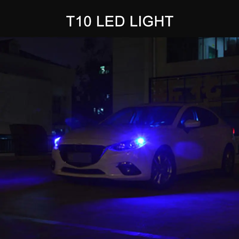2Pcs T10 W5W for Samsung Chip white LED Eyebrow Eyelid Light Bulb For Opel Astra h j g Corsa Zafira Insignia Vectra b c d