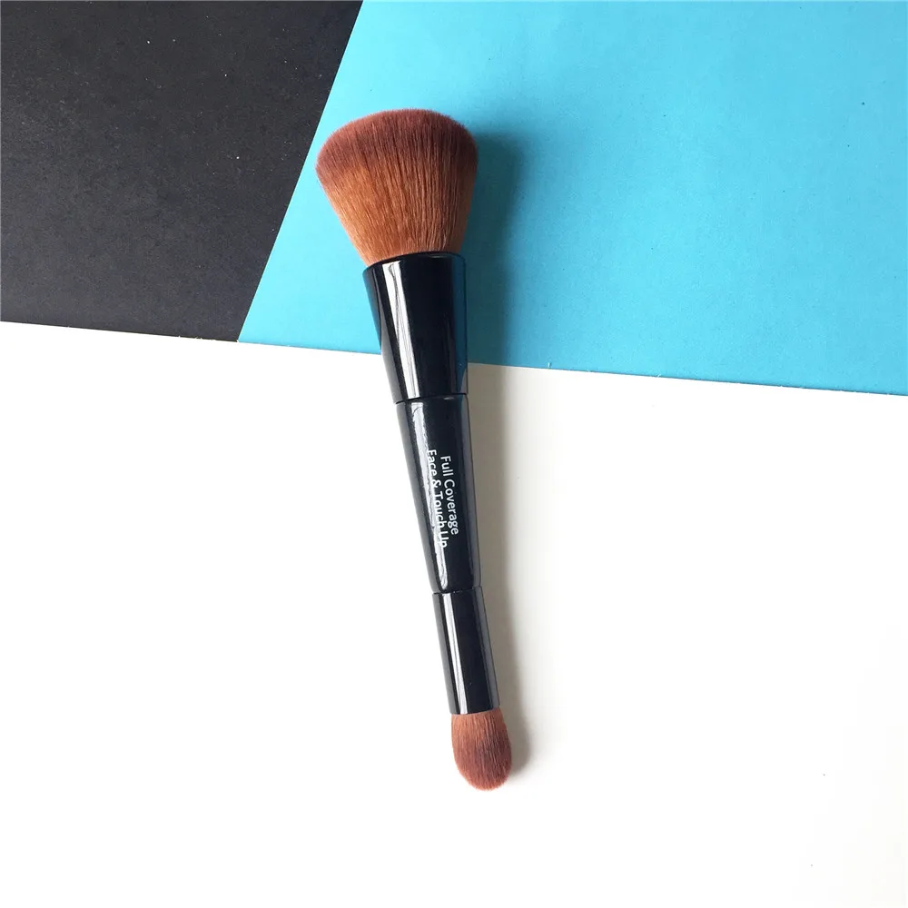 bdbeauty Full Coverage Face & Touch-up Brush - Double-ended Foundation Cream Concealer Brush - Beauty Makeup Blending Tool