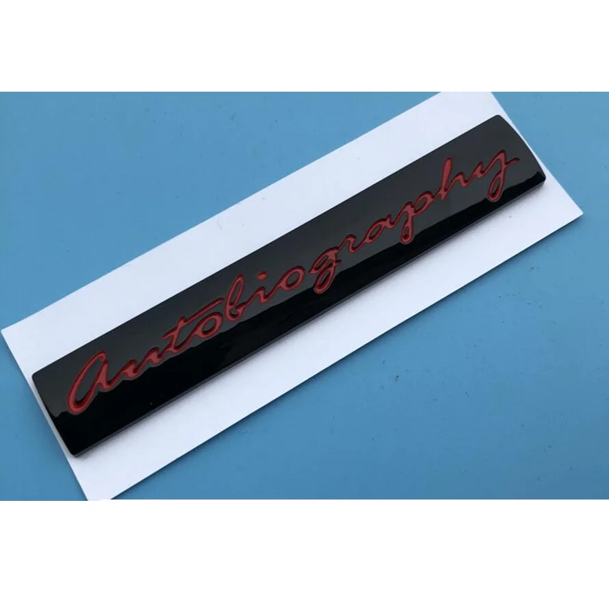 Red Letters EVOQUE SPORT Autobiography Trunk Lids Rear Emblems Badges for Land Rover Discovery Range Rover