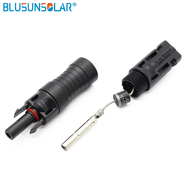 10 pcs/lot IP67 diode connector with TUV certificated Waterproof DC Diode Solar Plug Connector