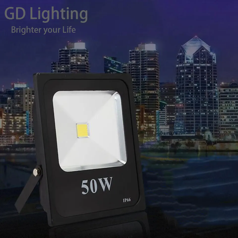 GD 12V LED Floodlights 10W 20W 30W 50W IP65 Outdoor DC12-24V LED Spotlights IP65 Waterproof Floodlight for Boat and Swim Pool