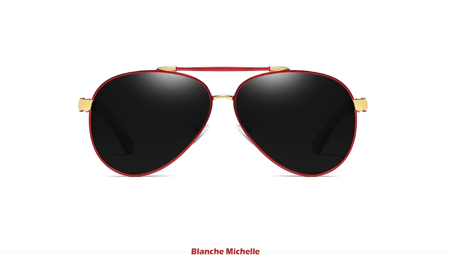Blanche Michelle Pilot Polarisierte Sonnenbrille Männer 2025, Marke Spiegel Sonnenbrille Fahren UV400 Legierung Gafas De Sol Oculos Mit Box – Detail 14