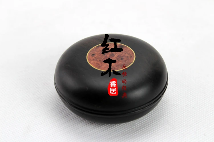 Rosewood incense in the original mahogany crafts purple Tan ebony inkpad inkpad box round face