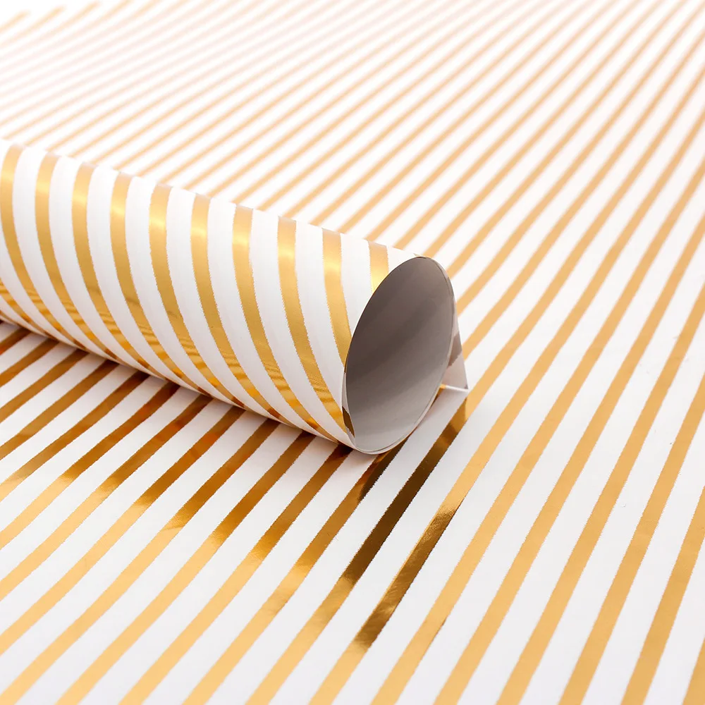 50x70cm Gift Stripe Style Wrapping Paper Roll for Wedding Kids Birthday Holiday Baby Shower Gift Wrap Craft Paper Decor Gifts