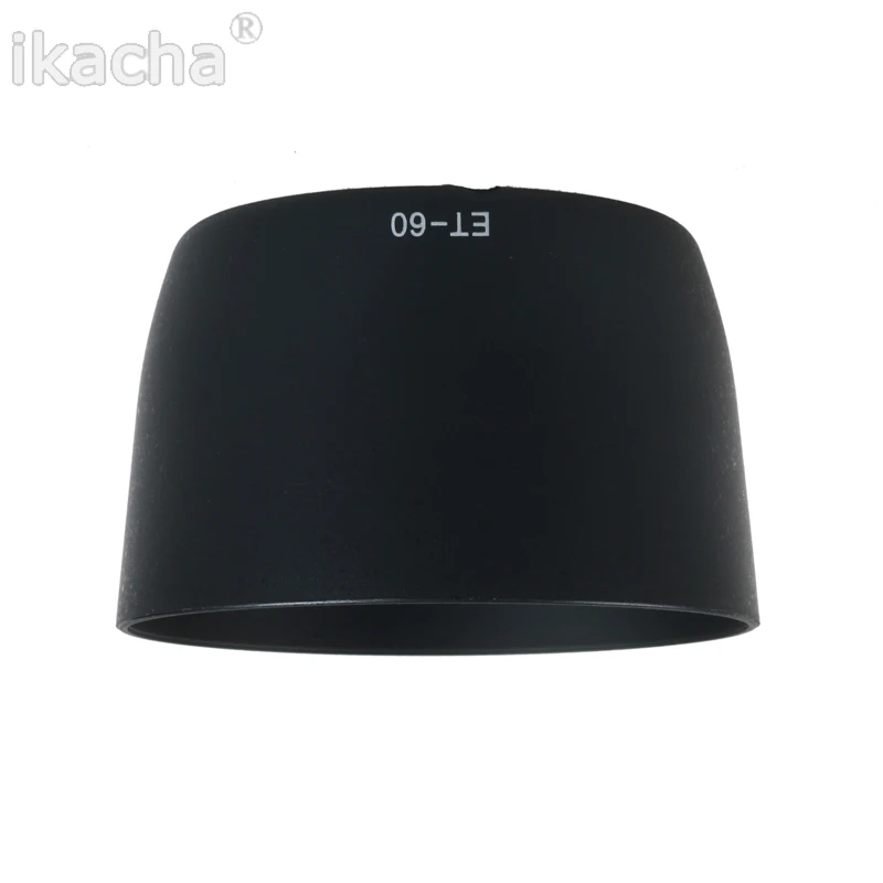 5ชิ้นเลนส์ฮู้ดet-60 58มิลลิเมตรet60สำหรับcanon 600d 650d t3i T2i T1i XTi XT X Si EF-S 55-250มิลลิเมตร90-300มิลลิเมตร75-300มิลลิเมตรกล้อง