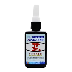 100% Genuine 50g kafuter K-303 UV glue for PMMA acrylic adhesive bonding transparent plastic PVC ABS metal