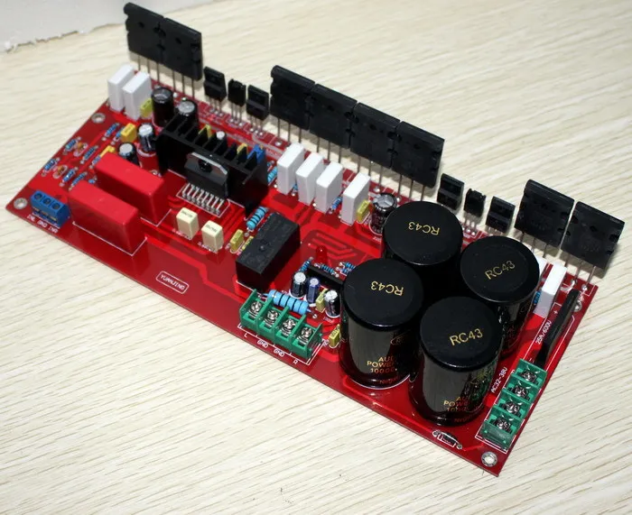 LM4702 +1943 / 5200 amplifier board (200W +200 W),Speaker protection circuit using UPC1237