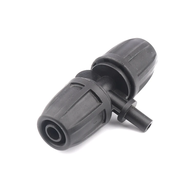 

50pcs 8/11mm To O.D 6mm Garden Hose Reducing Tee Connectors Gardening Flower Watering Sprinkler Nozzle Connector Hose Splitters