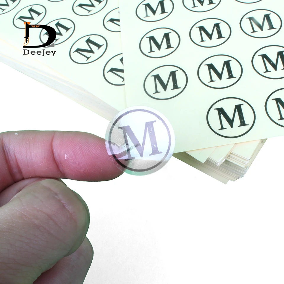 25 مللي متر مستديرة واضحة حجم ملصق للملابس وسم اكسسوارات شفافة التسمية العلامات ملصقات XS S M L XL XXL 810 قطعة