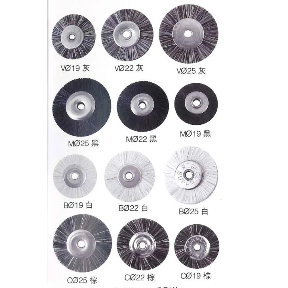 50PCS 19/22/25MM Jewelry Polishing Wheel 2.35MM Shank Metal Polishing Brush Dremel Accessories Rotary Tools Polishing Pads