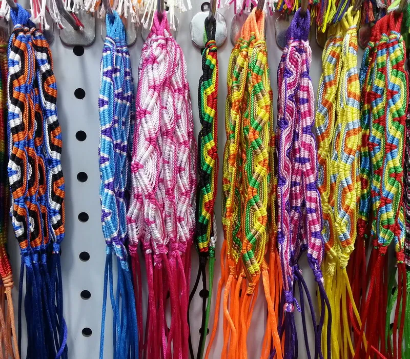 Wholesale 120p Colorful  Braided Woven Friendship Bracelet Wide Retro Handmade Nepal Geneva Brazilian Multicolor String Cord