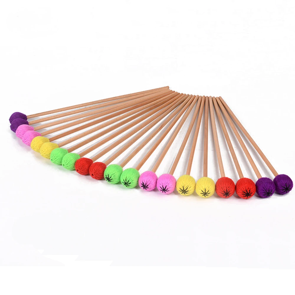 

MoonEmbassy Marimba Mallets Medium Soft and Medium Hard Percussion Accessories