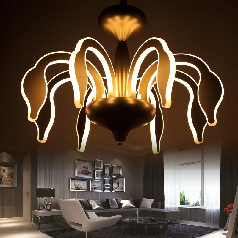 Modern Creative Pendant Lights Light for Sitting Room Bedroom With LED Bulbs ,acrylic+metal 6/8 heads