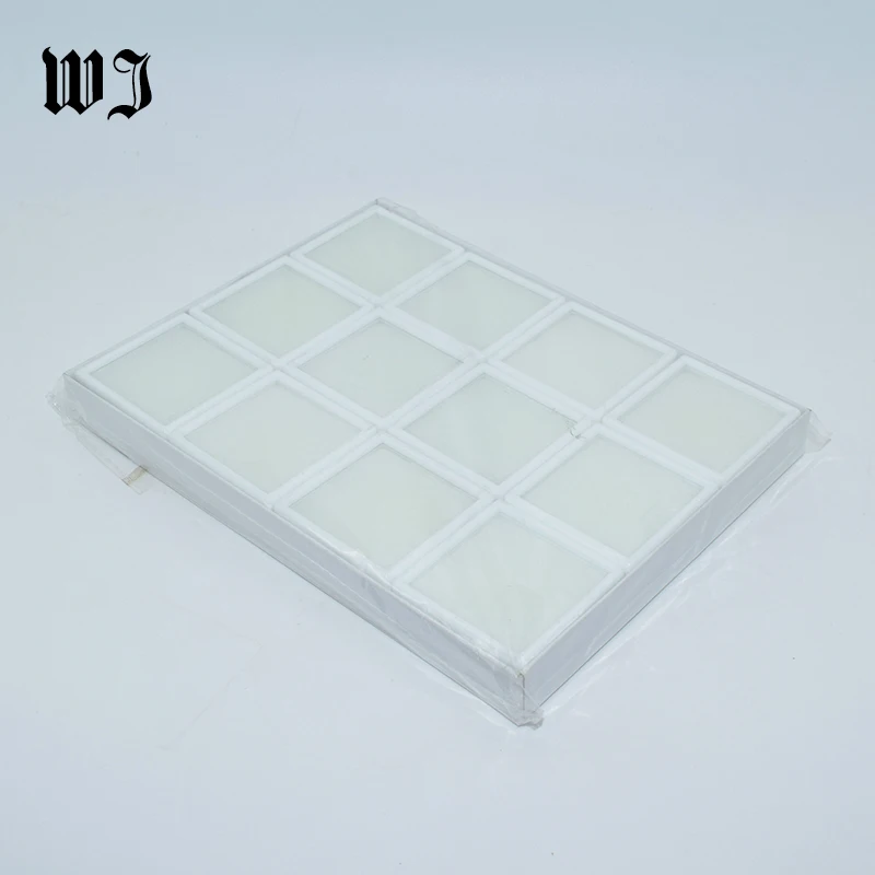 Wholesale Gemstones Collection Box Loose Diamond Jewelry Display Case Holder Gem Show Storage Container Box Plastic White Black