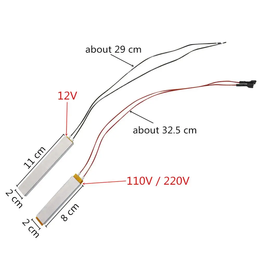 1 Pcs Heated Incubator PTC Heater DIY Egg Incubator Accessories Heating Element For Egg Incubator Accessories 220V/110V/12V