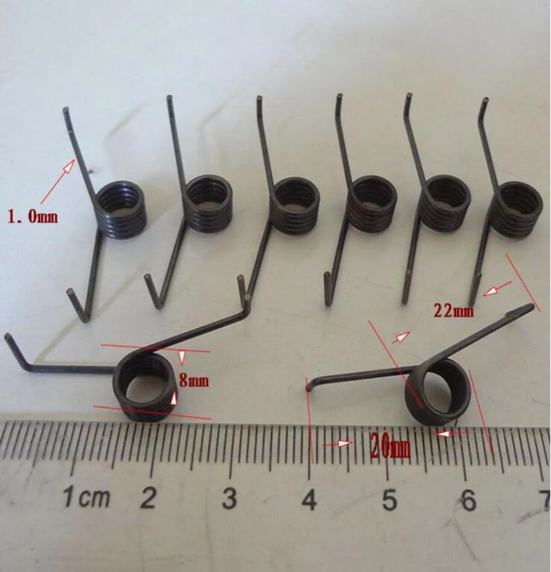 

Rotation spring diameter 1.0 outer D 8MM locks Torsion spring X20