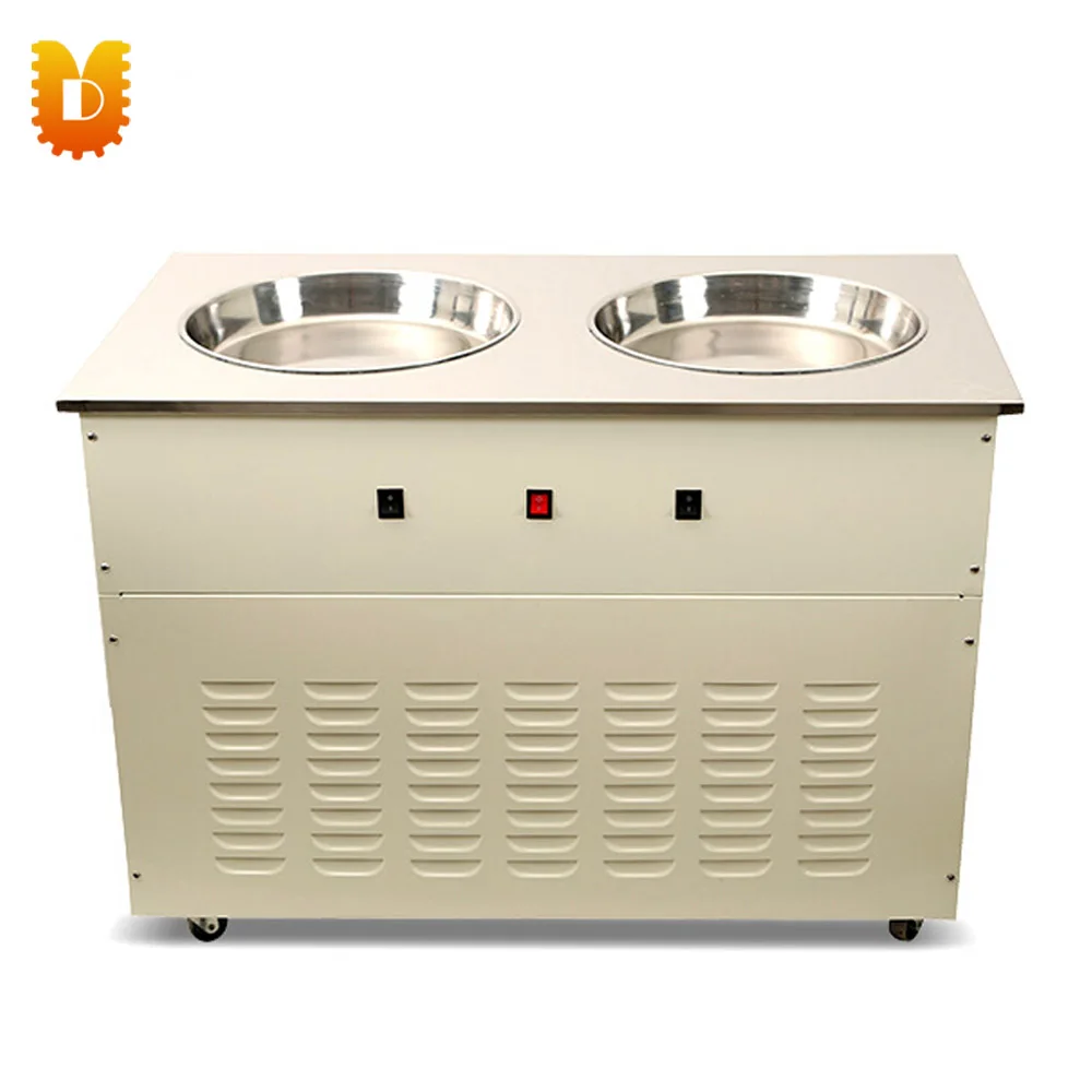 

Double pan Fried/Freezing Ice cream Roller Machine