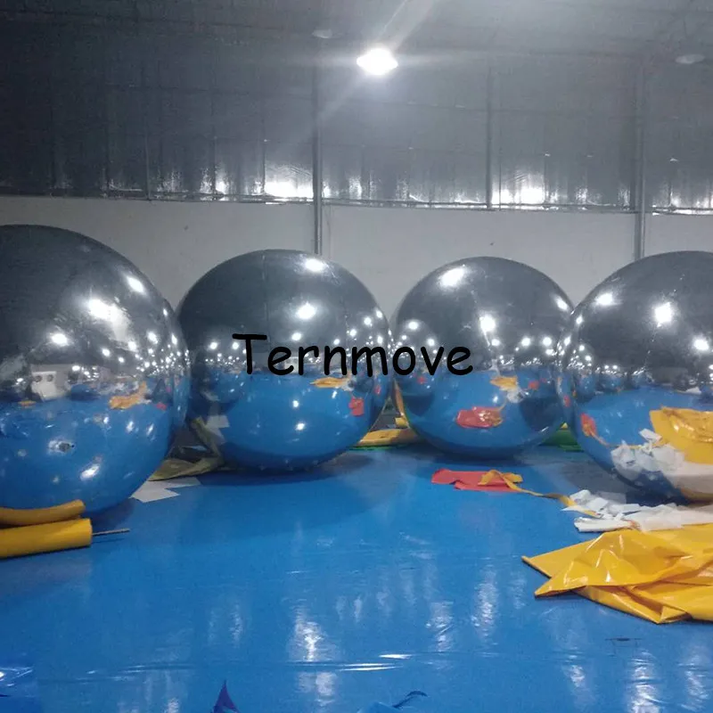 inflatable mirror balloon/ball Outdoor Durable Custom giant PVC inflatable christmas ornaments ball