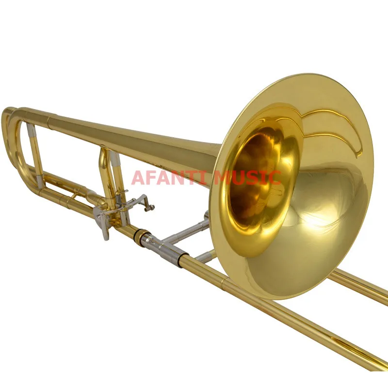 Afanti Music Bb tone / Yellow Brass / Gold finish Trombone (ATB-102)