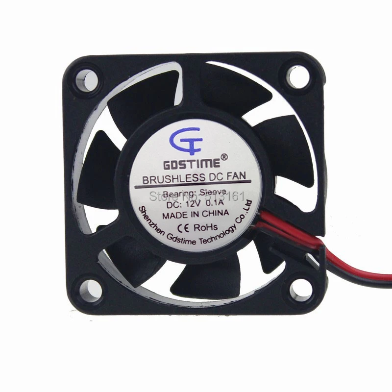 2pcs/lot Gdstime 12V XH2.54-2Pin Axial Cooler 40mm 40x40x10mm DC Cooling Fan