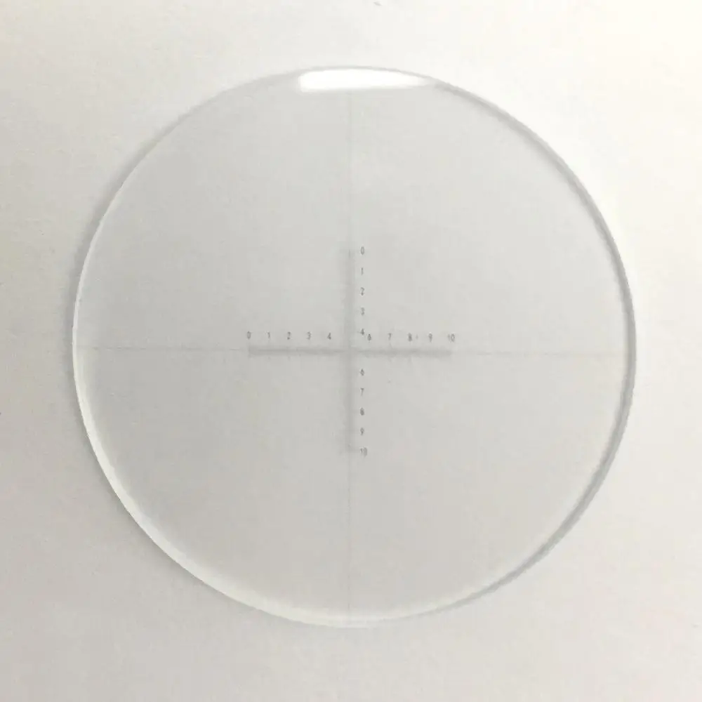 Eyepiece Micrometer Cross Ruler Scale DIV 0.1mm Calibration with Different Diameters for Olympus Nikon Leica Zeiss Microscope