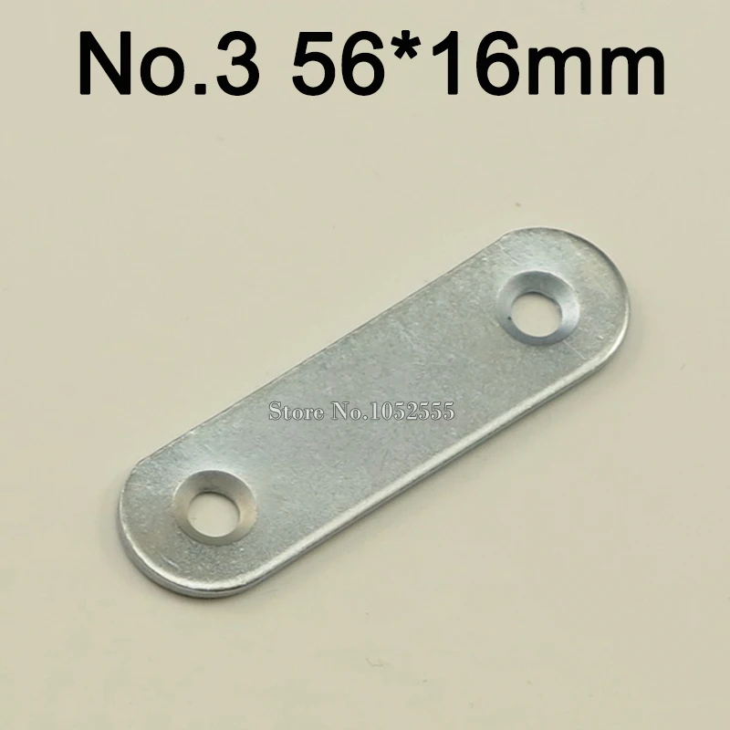 

100pcs/lot 56*16mm Right Angle Code 1.8mm Thickness 180 Degree Angle Bracket Furniture Connect Fittings Support K214