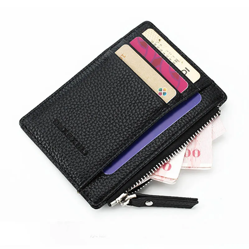 

New Fashion Mini Unisex Wallet With Coin Pocket Business Men Bus Card Organizer Purse Women Money Bag Ladies Credit Card Holder