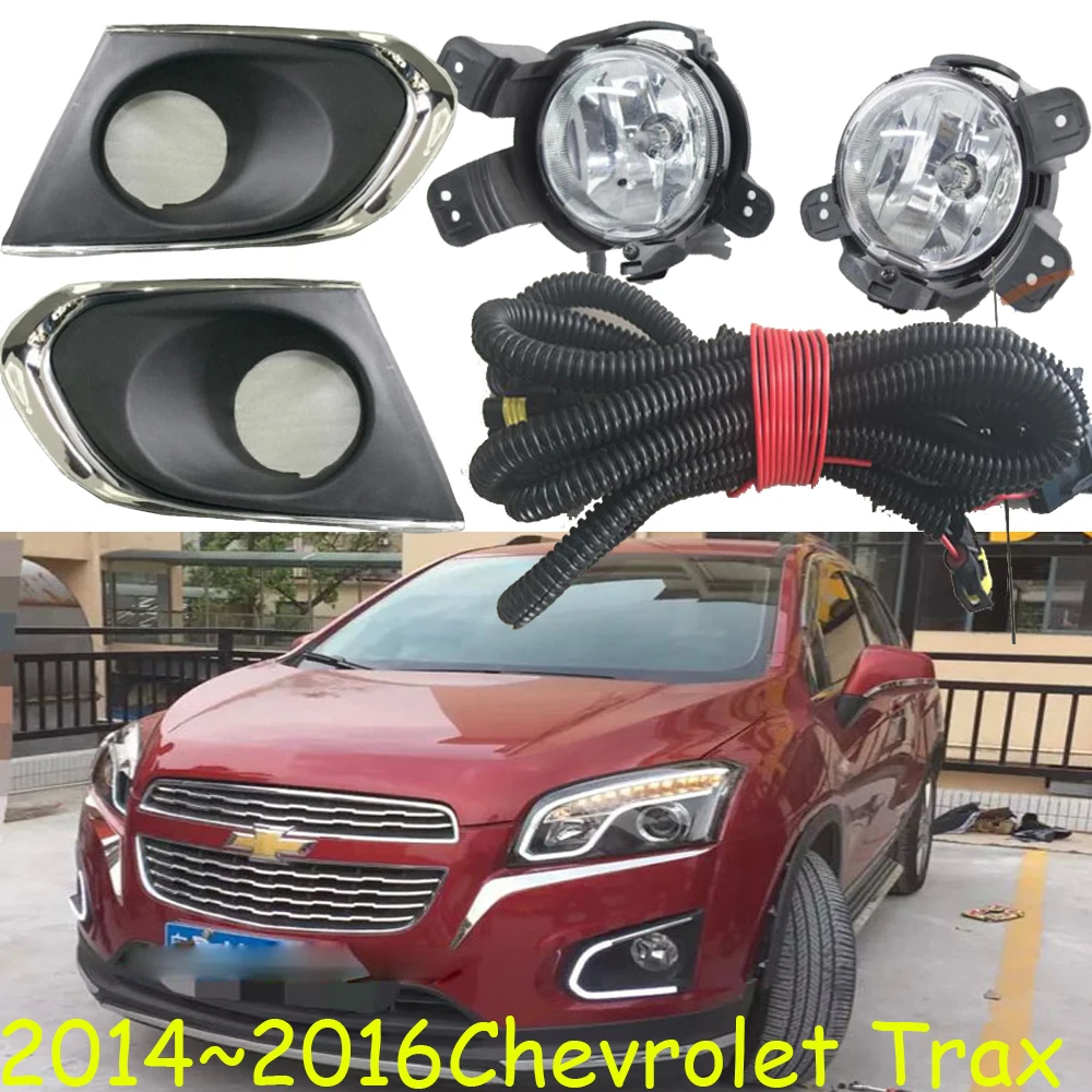 

One set car bumper lamp for Chevrolet Trax fog light 2014 2015 2016year halogen 4300K car Accessories Trax headlight