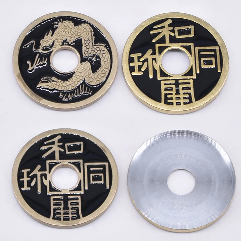 Expanded Chinese Shell + Coin (Four Color Available) Magic Tricks Close Up Prop Accessories Illusion Appear Disappear Coin Magie