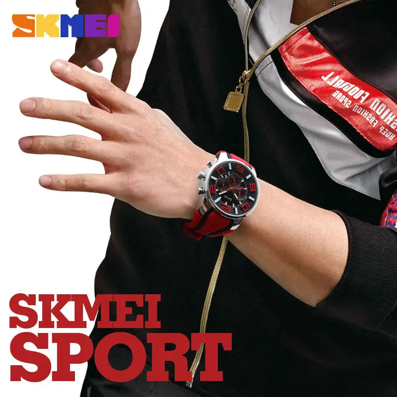 SKMEI Top Luxury Brand Quartz Watches Men Fashion Casual Wristwatches Waterproof Sport Watch Relogio Masculino 9128