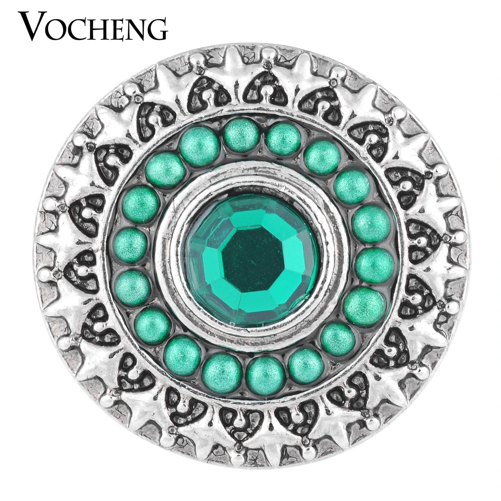 Vocheng Ginger Snap 18mm Destiny 3 Colors Bead Crystal Charm Vn-1076